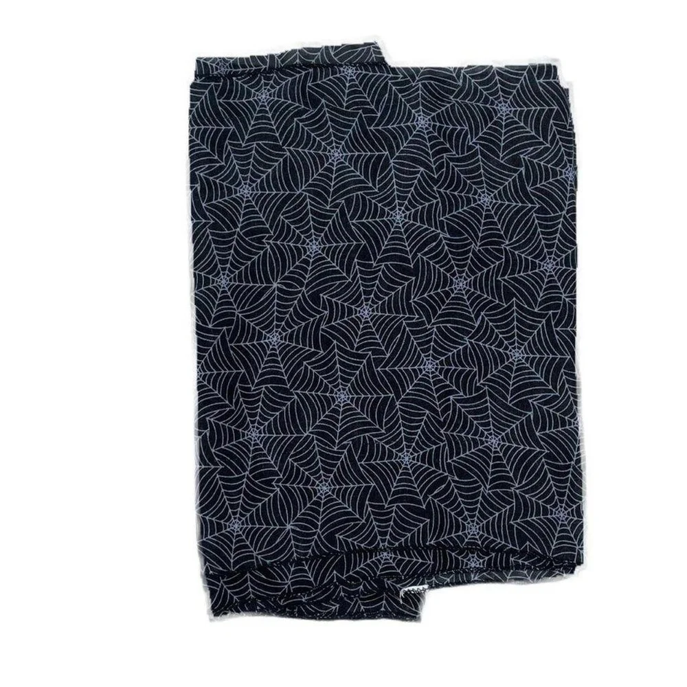 Black Spiderweb Scarf Semi Sheer Oblong